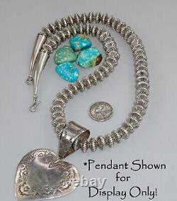10MM FLUTED HOGAN Navajo Necklace Bench Bead Pearl Vintage Sterling SAUCER 20
