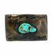 1960's Old Pawn Vintage Navajo Sterling Silver Turquoise Belt Buckle