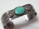 ANTIQUE / VINTAGE NAVAJO STERLING SILVER TURQUOISE CUFF BRACELET sz6.5