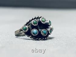 Beautiful Vintage Navajo Turquoise Sterling Silver Ring