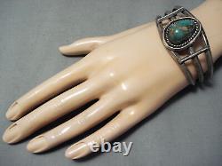 Ben Chapo Vintage Navajo Royston Turquoise Sterling Silver Bracelet Old