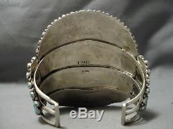 Best Vintage Navajo Larry Moses Begay Turquoise Sterling Silver Bracelet