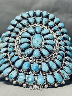 Betsy Nez Vintage Navajo Turquoise Sterling Silver Bracelet