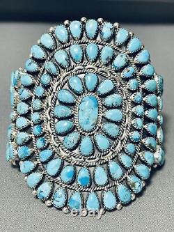 Betsy Nez Vintage Navajo Turquoise Sterling Silver Bracelet