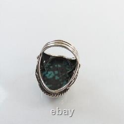 Classic Vintage Navajo Kingman Turquoise Sterling Silver Ring