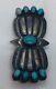 Don Lucas Vintage Navajo Sterling Silver & Blue Turquoise Single Concho