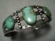 Earlier 1900's Vintage Navajo Royston Turquoise Sterling Silver Bracelet Old