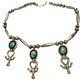 FAB VINTAGE Sterling Silver Navajo. Royston TURQUOISE COLLAR NECKLACE