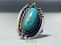 Fantastic Vintage Navajo Royston Turquoise Sterling Silver Ring