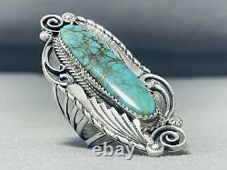 Fascinating Vintage Navajo Royston Turquoise Sterling Silver Ring