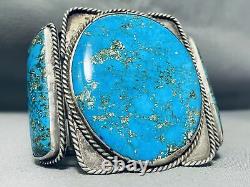 Grand Museum Vintage Navajo Turquoise Sterling Silver Bracelet