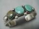 Henry Smith Vintage Navajo Royston Turquoise Sterling Silver Bracelet