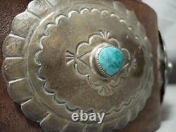Huge Heavy Museum Vintage Navajo Turquoise Sterling Silver Concho Belt
