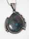 INCREDIBLE STONE VINTAGE NAVAJO STERLING SILVER TURQUOISE NECKLACE free chain