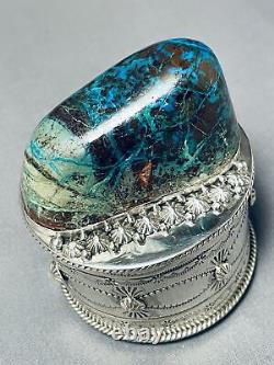 Important Ben Ebagye (d) Vintage Navajo Turquoise Sterling Silver Jewelry Box