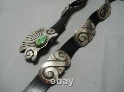 Important Vintage Navajo Debbie Silversmith Sterling Silver Concho Belt