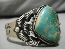 Important Vintage Navajo Kirk Smith Royston Turquoise Sterling Silver Bracelet