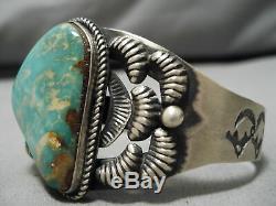 Important Vintage Navajo Kirk Smith Royston Turquoise Sterling Silver Bracelet