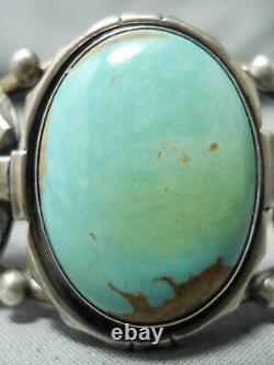 Incredible Vintage Navajo Royston Turquoise Sterling Silver Bracelet