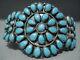 Incredible Vintage Navajo Turquoise Sterling Silver Bracelet