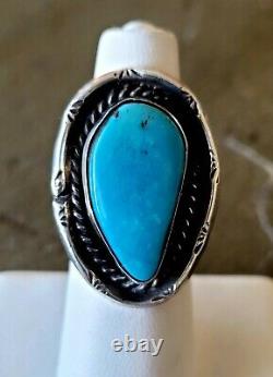 Lot of 7 TURQUOISE RING'S Vintage Retro Navajo Zuni Southwest style Jewelry