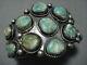 Museum Vintage Navajo Green Turquoise Sterling Silver Cuff Bracelet