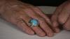 Navajo Sterling Silver Natural High Grade Bisbee Turquoise Ring Will Denetdale 266