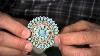 Navajo Sterling Silver Sleeping Beauty Turquoise Cluster Brooch By Eugene Livingston 140