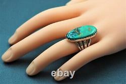 Navajo Sterling Silver & Turquoise Ring Arnold Maloney Fine Vintage Jewellery