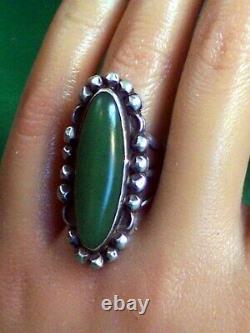 Navajo Vintage Old Pawn Sterling and Turquoise Ring Gorgeous