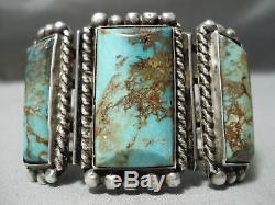 One Of The Best Vintage Navajo Royston Turquoise Sterling Silver Bracelet Old