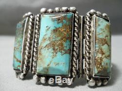 One Of The Best Vintage Navajo Royston Turquoise Sterling Silver Bracelet Old