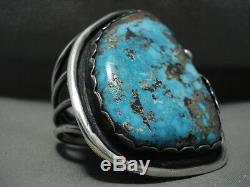 Pinnacle 166 Gram'monster Morenci' Turquoise Vintage Navajo Silver Bracelet