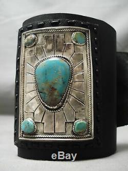 Quality Vintage Navajo Royston Turquoise Sterling Silver Ketoh Bracelet