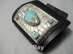 Quality Vintage Navajo Royston Turquoise Sterling Silver Ketoh Bracelet