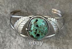 RARE Vintage Native American Navajo Nevada Turquoise Sterling silver Bracelet