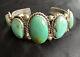 Signed Vintage Navajo GORGEOUS HIGH QUALITY Turquoise Cuff J. Livingston 7
