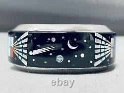 Small Wrist Robby Henry Vintage Navajo Turquoise Sterling Silver Bracelet