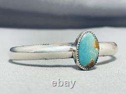 Spectacular Vintage Navajo Royston Turquoise Sterling Silver Bracelet