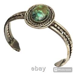 Spectacular Vintage Navajo Royston Turquoise Sterling Silver Bracelet