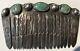 Stunning Vintage Navajo Indian Silver & Turquoise Hair Comb