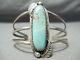 Superb Vintage Navajo Royston Turquoise Sterling Silver Bracelet Old