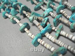 Superior Vintage Navajo Royston Turquoise Native American Necklace Old