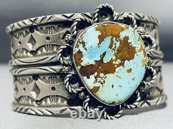The Best Vintage Navajo Tawn Cruz Turquoise Sterling Silver Bracelet