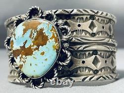 The Best Vintage Navajo Tawn Cruz Turquoise Sterling Silver Bracelet