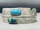 The Most Unique Vintage Navajo Ben Begaye Turquoise Sterling Silver Bracelet