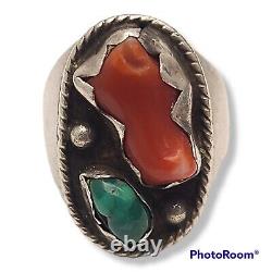 Thomas Jim Navajo vintage damele nevada Turquoise Ring Size 9