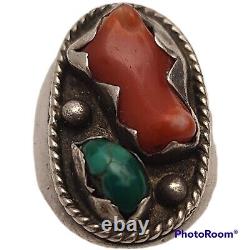 Thomas Jim Navajo vintage damele nevada Turquoise Ring Size 9