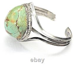 Travis Tutt Turquoise & Sterling Bracelet Vintage Navajo Signed