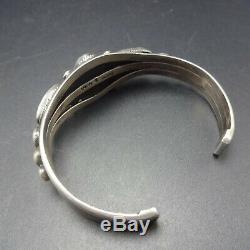 VERDY JAKE Vintage NAVAJO Sterling Silver BLUE CREEK TURQUOISE Cuff BRACELET